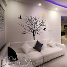 We use the best quality material to manufacture our wall decals. Vinyl Tree Wall Art Bare Winter Tree With Birds Removable Simple Stencil Decals