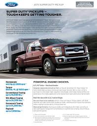 2015 ford super duty truck towing capacity information