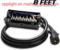 Maybe you would like to learn more about one of these? China 7 Way Trailer Plug Waterproof Inline Trailer Cord With 7 Gang Wiring Junction Box 8 Feet Trailer Wiring Harness Cable For Campers Caravans Food Vans China 7 Way Trailer Plug