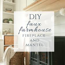 While it can be a bit tricky at first, modern farmhouse fireplace décor or general room décor can be easily implemented with the proper balance. Diy Faux Fireplace And Mantel Complete Tutorial Twelve On Main