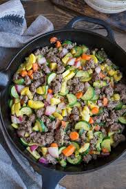 Vegetable And Ground Beef Skillet Recipe Healthy Ground Beef Recipes Beef Recipes Ground In 2020 Beef Recipes Keto Recipes Dinner Ground Beef