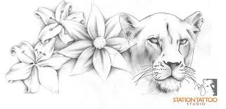 Floral Lioness By Captine On Deviantart Lioness Tattoo Lioness Tattoo Design Female Lion Tattoo