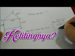 Nah, untuk memudahkan dalam menghitung luas permukaan bangun gabungan, berikut ini merupakan daftar rumus yang bisa kalian gunakan. Keliling Gabungan Persegi Panjang Dan Segitiga Siku Siku Youtube