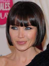 Pretty Celebrity Bob Hairstyle Short Straight Soft 100 Human Hair Wig 8 Inches Short Hair With Bangs Bob Hairstyles With Bangs Bob Hairstyles