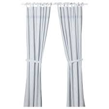 Lenda Curtains With Tie Backs 1 Pair Bleached White 55x98 Ikea Curtains Lenda Curtains Ikea