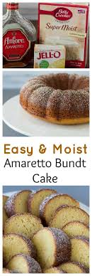 Amaretto Bundt Cake Recipe Desserts Amaretto Cake Cooking For Beginners