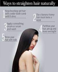Finish with a few spritzes of hair spray How To Make Hair Silky And Straight At Home Retake Again