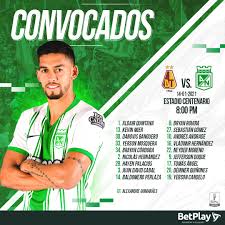 Luego del partido de ida en ibagué, todos los focos quedaron para el juego de vuelta en la capital del país. Atletico Nacional On Twitter Lista De Convocados Para Enfrentar Manana A Deportes Tolima Por Los 4tos De Final De La Copabetplay