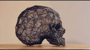 360 View Of A 3d Skull Sketched With Lix Pen 3d Drawing Pen 3d Pen Art 3d Pen