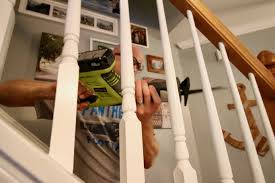 The following visual guide showcases 6 different methods of installing square balusters, with and without shoes for staircase remodel and . How To Replace Wooden Balusters With Iron The Easy And Cheap Way