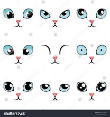 Maybe you would like to learn more about one of these? Cat Face Vector Cat Eyes Colorful Cat Eyes Illustrations Animal Eye Vector Cat Clipart Anime Eyes Cute Cat Clothing Wearables Image Transfers Itreen Com