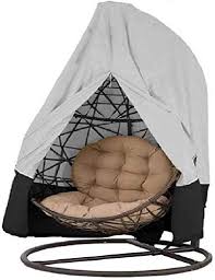 Chair hammock swing chair classic hammock camping hammock hanging chaise lounge spreader bar hammock single double suitable for indoor use quick dry assembled woven/macramé ultra light stand included pillow included canopy included beige blue white green black red brown gray orange yellow pink purple multi 0~75 cotton polyester nylon wicker. Double Egg Chair Cover Patio Hanging Egg Chair Cover Double 420d Waterproof Swinging Chair Cover Veranda Patio Cocoon Egg Chair Garden Furniture Cover With Drawstring Grey And Black Astonshedsuk