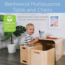 Bentwood Multipurpose Table And Chair Set In 2020 Kids Table And Chairs Kids Table Chair Set Table And Chair Sets