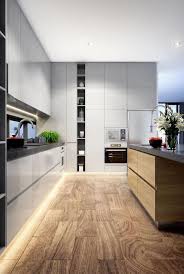 kitchen design led strip timber flooring grey interior design home lighting modernkitch cuisine moderne amenagement cuisine cuisine contemporaine