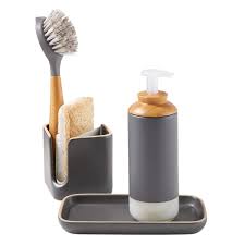 Shop for kitchen sink caddy at bed bath & beyond. Full Circle Modular Ceramic Sink Caddy The Container Store