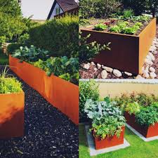 Garten Ideen Hochbeete Aus Edelrost Rost Stahl Cortenstahl Edelstahl Hochbeet Haus Und Garten Garten