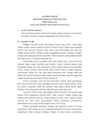 Protein sendiri adalah zat penyusun dalam setiap tubuh makhluk hidup. Analisis Domain Protein Fungsional