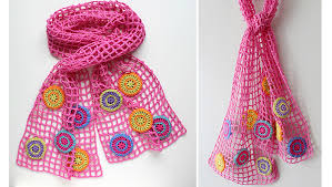 Joyful Circles Scarf Pattern Knit Crochet Blog