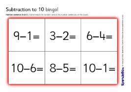The sample call sheet included in the printables. Primary School Subtraction Activities And Games Resources Sparklebox