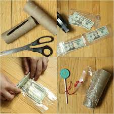 4″ will give you enough room for just the money, and 4″ will give you enough room for the money and garland around the bottom as well. Money Cake Diy Fun Cake With Money Inside Snappy Gourmet