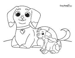 See how easy it is to help treat and protect your dog. Dog Coloring Pages 40 Printable Sheets Easy Peasy And Fun