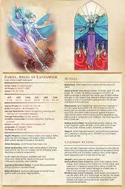 OC] Statblock for Zariel as an angel : r/DnD