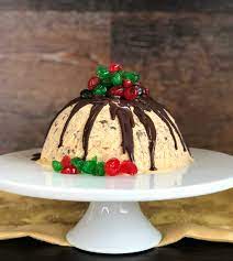 It is thought to have originated in italy in the 1600s and to have been made popular through the the simplest ice cream recipes are based on cream, sugar and crushed or puréed fruit. Christmas Cake Ice Cream Pudding Just A Mum