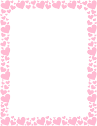Pink Heart Border Clip Art Page Border And Vector Graphics Pink Heart Heart Border Borders For Paper
