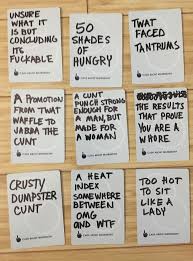 Each round, one player asks the group a question from a black card, and then everyone answers it with their funniest white card. 11 Cards Against Humanity Ideas In 2021 Cards Against Humanity Cards Of Humanity Diy Cards Against Humanity