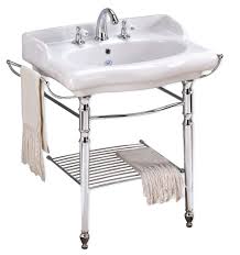 magica bathroom console sink with metal