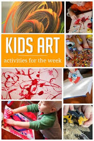 A Sample Weekly Plan Of Art Projects Art Activities For Kids Activities Art For Kids