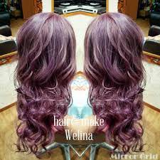 lavender violet ブリーチonカラー ブリーチ カラー カラー ３工程で色をいれさせてもらいました とってもかわいいー あゆみちゃん ありがとうございます ヘアカラー トリプルカラー violet バイオレット ラベンダー lavender ヘアカラー 髪 色 派手髪