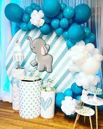 Elephant Baby Shower Party Ideas Photo 2 Of 16 Elephant Baby Shower Theme Decoracion Baby Shower Elephant Baby Shower Boy
