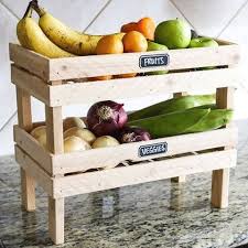 Organiza De Una Forma Practica Y Moderna Tus Vegetales Y Frutas Tenlas Siempre A La Mano Con Diy Mail Organizer Fruit And Vegetable Storage Diy Wood Projects