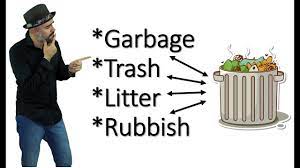 Cuál es la diferencia entre: GARBAGE / TRASH / LITTER / RUBBISH, basura en  INGLÉS - YouTube