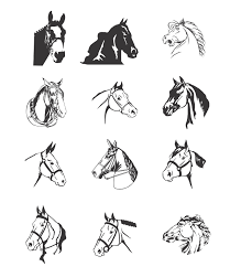 Horse Head Silhouette Vector Eps Free Download Logo Icons Clipart Horse Tattoo Graphic Design Art Silhouette Vector