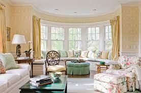 The 16mm bay window curtain poles have five brackets making them suitable for use with curtains using passing rings. How To Solve The Curtain Problem When You Have Bay Windows