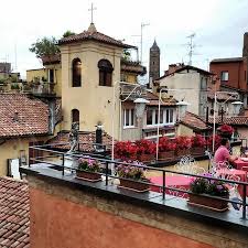 Bathrooms include showers, complimentary toiletries, and hair dryers. The Bologna Skyline From The Hotel S Roof Terrace Picture Of Best Western Hotel San Donato Bologna Tripadvisor