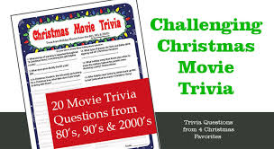 Devotee or a trivial pursuit champion? Christmas Movie Trivia Printable Game