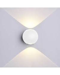 2020 popular 1 trends in lights & lighting, consumer electronics with applique murale led and 1. Applique Murale Blanche Design Led Double Faisceau Ip54 6w