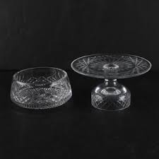 The waterford lismore pattern is a stunning combination of brilliance and clarity. Lot Art Waterford Crystal Lismore Salad Bowl And Cake Plate