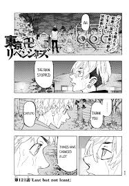 Él jura que cambiara el futuro y lograra salvar a la chica que era su novia. Read Manga Tokyo Manji Revengers Chapter 121