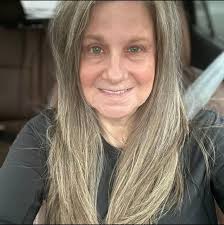 Birthday Celebration with Beautiful Grey Hair