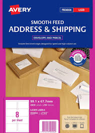 In addition to these regular label templates, download and experiment with 100's of non standard free label templates in our made to order label stickers section. Avery L7165 Label Laser Parcel 8 Per Page 250 Pack 959094 9312015590942 Ebay