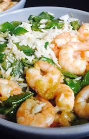Crevettes Sautees Pois Mange Tout Au Sesame Et Riz Basmati Par Elodie Ailleaume Recette Pois Mange Tout Crevettes Sautees Riz Basmati