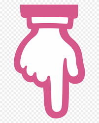 Index Point Finger Transprent Png Free Download Finger Pointing Down Png Clipart 768515 Pinclipart