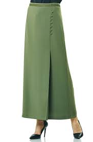 Kayra Button Detailed Skirt Green Ka B7 12050 25 12050 Button Detailed Green Kayra Skirt Model Pakaian Pakaian Rok Pakaian Kerja