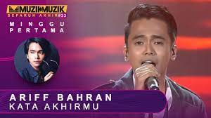 Namun setelah mendengar dengan teliti kita akan dapati perbezaan melalui lagu yang dinyanyikan oleh pendatang baru industri muzik; Kata Akhirmu Ariff Bahran Sfmm33 Youtube
