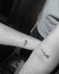 More tattoo couple, idea, engagement tattoo, romans numerals tattoo, couple tattoo fingers romans, fingers tattoo, wedding date tattoo, tattoo piercing, matching tattoo i like the idea of having a tattoo under the ring, so even when its taken off its there. 70 Best Couple Tattoo Ideas 2021 Fresh Styles Saved Tattoo