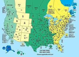 United States Time Zones Chart Misc Pinterest Time